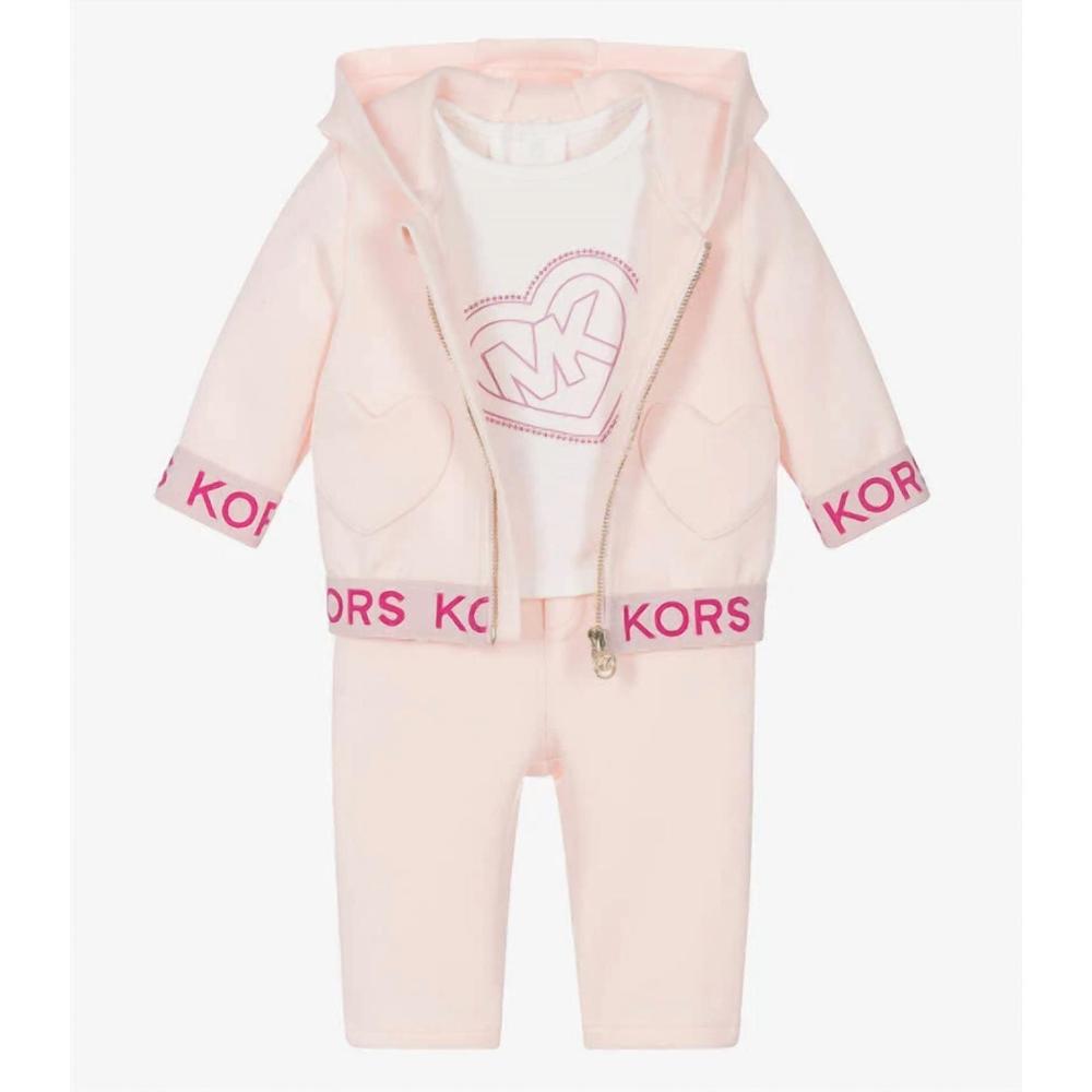 NEW MICHAEL KORS girls track suit in pink